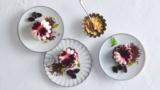 Kirschen-Semifreddo mit Schokolade