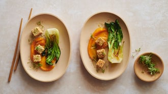 Purée de carottes avec tofu soyeux