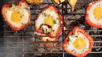 Poivrons farcis à l'œuf