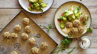Linsen-Quinoa-Bällchen