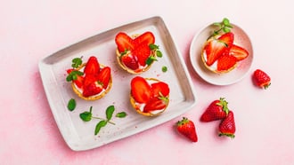 Vegane Erdbeertörtchen