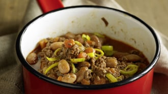 Chili con carne e verdura