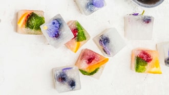 Cubetti di ghiaccio al ginger ale