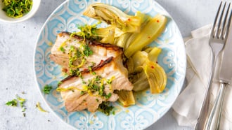 Fenouil braisé avec lard