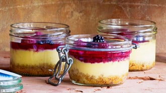 Waldbeeren-Cheesecakes