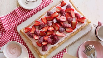 Tarte à la mousse de fraises