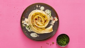 Ricotta-Kräuter-Raviolo