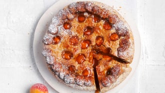 Linzertorte mit Aprikosen