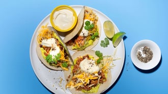 Fajitas con carne macinata