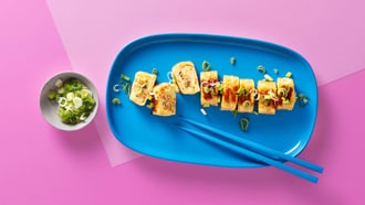 Koreanische Omelette mit Kimchi