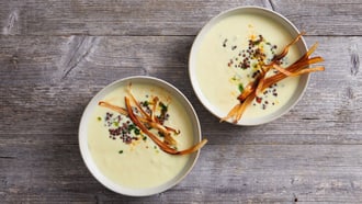 Soupe de salsifis au yogourt