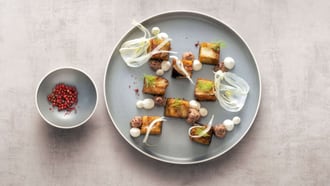 Zweierlei Auberginen mit Fenchel