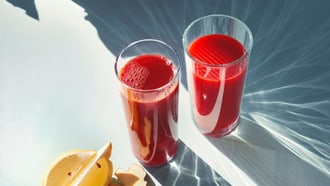 Fruchtiger Gemüsesaft mit Ingwer