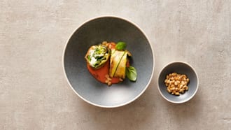 Auberginen-Zucchetti-Röllchen mit Feta