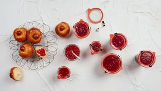 Confiture de groseilles rouges au thym et au citron