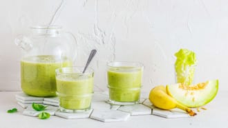Kopfsalat-Melonen-Smoothie