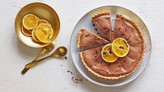 Tarte au chocolat et à l'orange