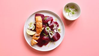 Randen-Carpaccio mit Stremellachs