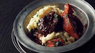 Joues de veau braisées au vin rouge