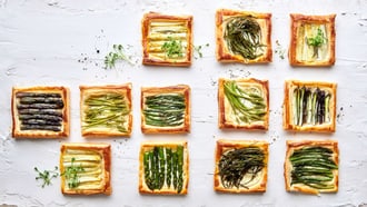 Tartellette agli asparagi