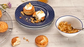 Scones mit Apfel