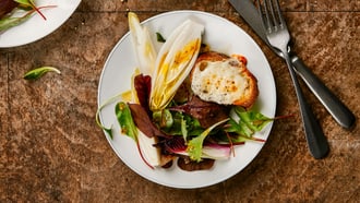 Chèvre chaud avec salade