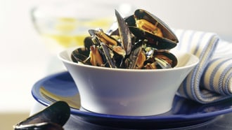 Moules aux lardons
