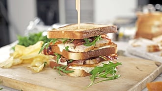 Club sandwich à la courge