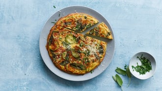 Frittata aux courgettes et à la sauge