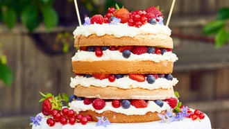 Torta nuda alle bacche