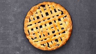 Pie di mirtilli