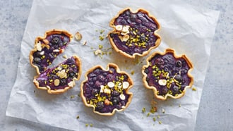 Tartelettes aux myrtilles et au tofu