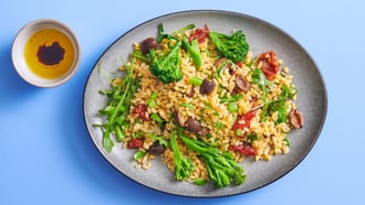 Insalata di Ebly con pomodori secchi