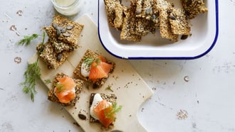 Pain croustillant au chia