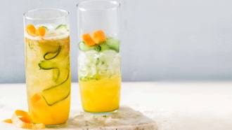 Mocktail al mate e all'arancia