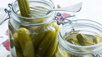 Cornichons au sel maison
