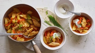 Ragoût de poulet à la choucroute