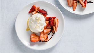 Burrata aux fraises