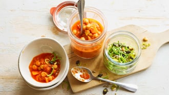 Orientalische Kichererbsensuppe