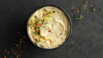 Maionese con scalogno e olivello spinoso