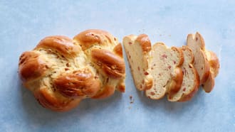 Treccia con pancetta
