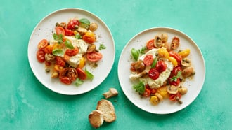 Feta e pomodori alla griglia