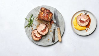 Rôti de porc farci