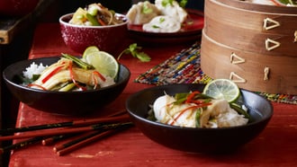 Gedämpfter Fisch mit Ingwer