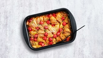 Sformato di croissant alla vaniglia