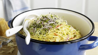 Sprossen-Zitronen-Spaghettoni