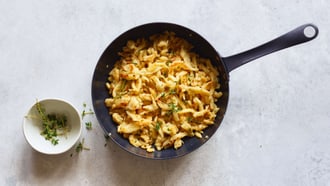 Quark-Spätzli mit Thymian