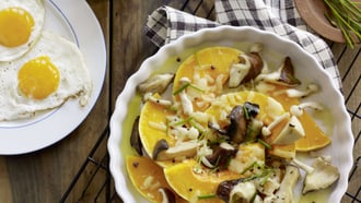 Zucca e champignon gratinati