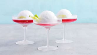 Kokos-Lavendel-Sorbet