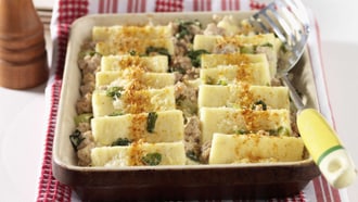 Semolino gratinato con carne macinata